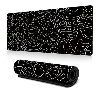 Large Non-Slip Line Pattern Gaming Mouse Mat